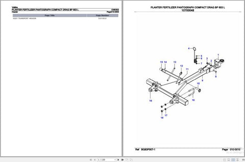 Discover the essential VALTRA Planter Fertilizer BP603 L Parts Catalog Manual (C060302) in a convenient PDF format. This comprehensive manual is designed to provide you with detailed information on all parts and components of the BP603 L planter, ensuring you have everything you need for efficient maintenance and repairs.