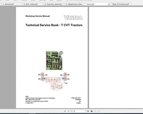 Discover the ultimate resource for your VALTRA SA Tractor T CVT Series with our comprehensive Technical Service Book Manual, available in a convenient PDF format. This manual is designed to provide you with detailed insights and essential information to keep your tractor running smoothly and efficiently.