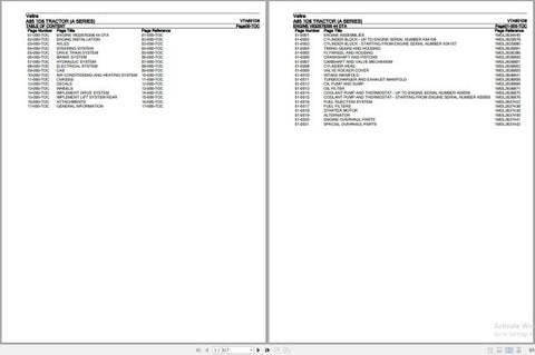 Discover the ultimate resource for your Valtra A Series A85 1D8 tractor with our comprehensive Parts Catalog Manual. This PDF file is meticulously designed to provide you with detailed diagrams and specifications, ensuring you have all the information you need for efficient maintenance and repairs.