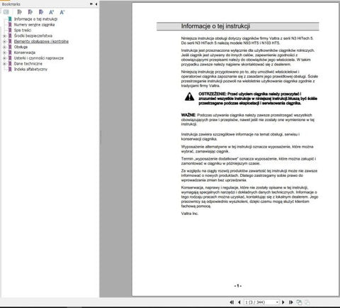 Discover the essential guide for your Valtra Tractor with the N93HT5 and N103HT5 Operator’s Manual in PDF format. This comprehensive manual is designed to provide you with all the necessary information to operate and maintain your tractor efficiently, ensuring optimal performance in the field.