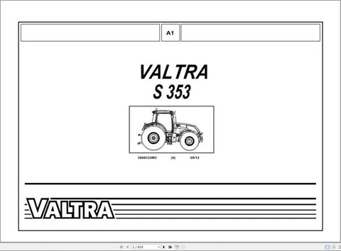 Discover the essential VALTRA TRACTOR S353 PARTS CATALOG MANUAL 3906332M3, now available in a convenient PDF format. This comprehensive manual is designed to provide you with detailed information on all parts and components of the S353 model, ensuring you have everything you need for maintenance and repairs at your fingertips.