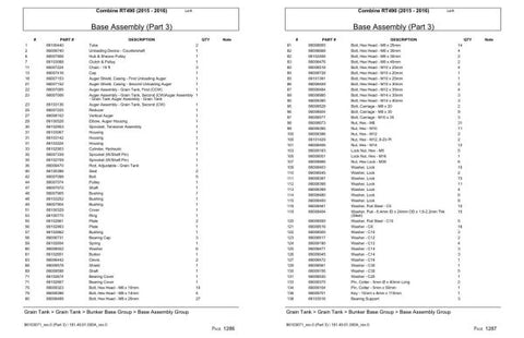 Unlock the full potential of your VERSATILE COMBINE RT490 with our comprehensive Parts Catalog Manual for the 2015-2016 models. This PDF file serves as an essential resource for anyone looking to maintain, repair, or upgrade their combine, ensuring you have all the information you need at your fingertips.