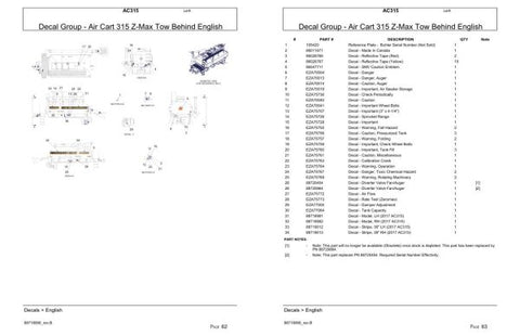 Discover the ultimate resource for your agricultural needs with the VERSATILE SEEDING TILLAGE AC315 PARTS CATALOG MANUAL. This comprehensive PDF file is designed to provide you with detailed information on every component of the AC315, ensuring you have the knowledge to maintain and repair your equipment effectively.