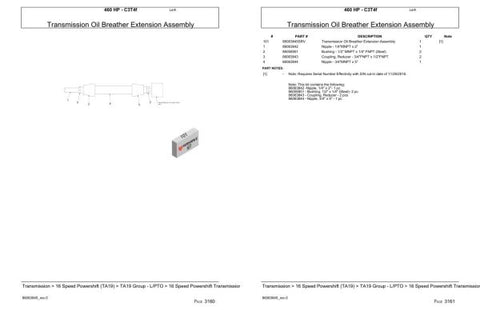 Discover the ultimate resource for maintaining and repairing your versatile 460 HP C3T4F tractor with our comprehensive Parts Catalog Manual. This PDF file is designed to provide you with detailed diagrams, part numbers, and specifications, ensuring you have everything you need at your fingertips for efficient upkeep.