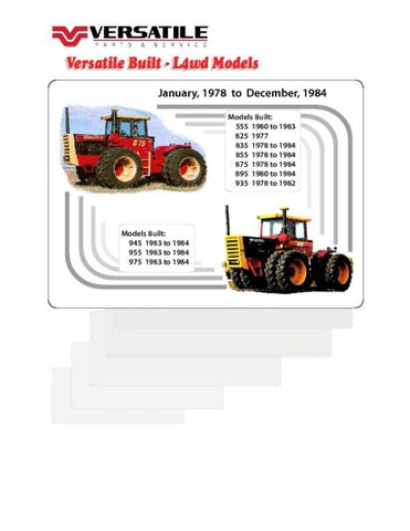 Discover the ultimate resource for your VERSATILE TRACTOR 935V 4WD with our comprehensive Parts Catalog Manual from 1982, now available in a convenient PDF format. This manual is meticulously designed to provide you with detailed diagrams, part numbers,