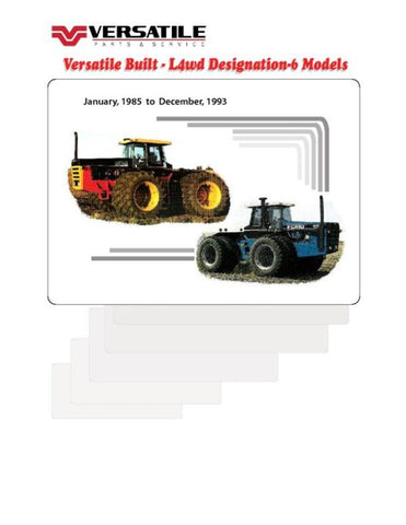 Discover the ultimate resource for your VERSATILE TRACTOR 956V with our comprehensive Large 4WD Parts Catalog Manual from 1985, now available in a convenient PDF format. This manual is meticulously designed to provide you with detailed diagrams, part numbers, and specifications, 
