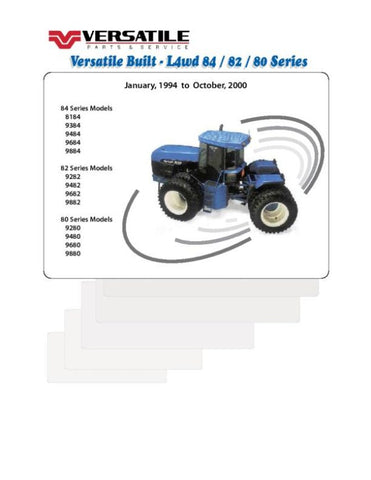Discover the ultimate resource for your VERSATILE TRACTOR 9684 with our comprehensive Large 4WD Parts Catalog Manual for the years 1999-2000. This PDF file is meticulously designed to provide you with detailed diagrams, part numbers, and specifications,