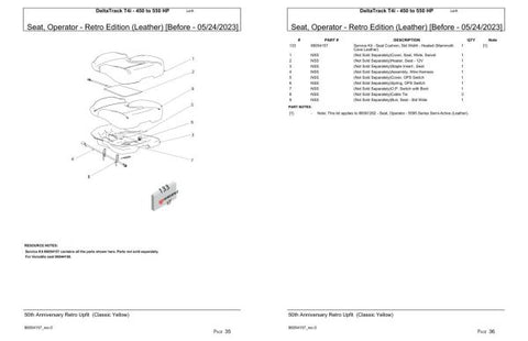 Discover the ultimate resource for your Deltatrack T4i tractor with our comprehensive Parts Catalog Manual, designed specifically for models ranging from 450 to 550 HP.