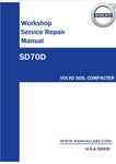 SD70D Volvo Soil Compactor Workshop Service Repair Manual - PDF File Download