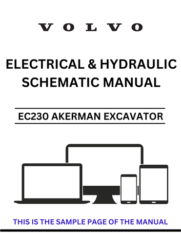 Unlock the full potential of your Volvo EC230 Akerman Excavator with our comprehensive Electrical and Hydraulic Schematic Manual. This PDF file is meticulously designed to provide you with detailed diagrams and schematics, ensuring you have all the information needed for efficient troubleshooting and maintenance.