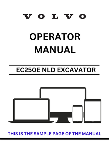 Unlock the full potential of your Volvo EC250E NLD Excavator with our comprehensive Operator Manual in PDF format. This essential guide provides detailed instructions and insights to ensure optimal performance and safety while operating your machine.