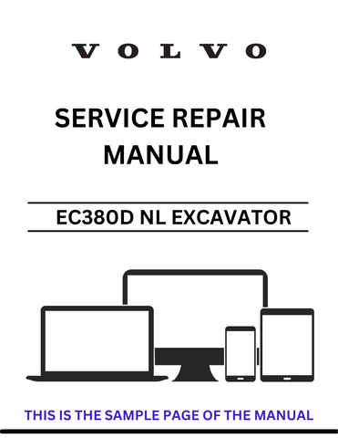 Unlock the full potential of your VOLVO EC380D NL Excavator with our comprehensive Service Repair Manual in PDF format. This essential guide provides detailed instructions and diagrams, ensuring you have all the information needed for effective maintenance and repairs.
