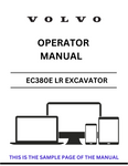 Inside this manual, you'll find detailed instructions on machine controls, maintenance procedures, and troubleshooting tips, ensuring you can maximize the performance of your EC380E LR. The user-friendly layout allows for quick reference, making it an invaluable resource for both new and experienced operators.