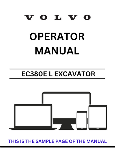  Enhance your operational efficiency with the VOLVO EC380E L Excavator Operator Manual, now available in a convenient PDF format. This comprehensive guide is designed to provide you with all the essential information needed to operate your excavator safely and effectively.