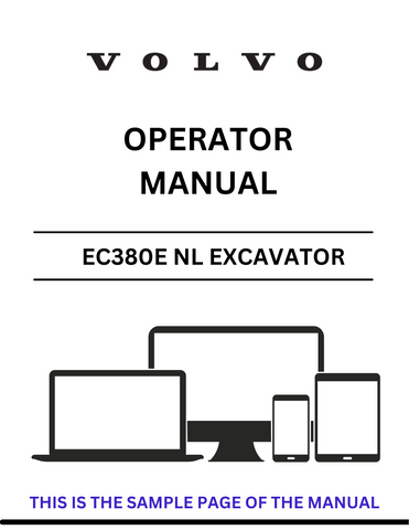Enhance your operational efficiency with the VOLVO EC380E NL Excavator Operator Manual, available in a convenient PDF format. This comprehensive guide provides essential information for both novice and experienced operators, ensuring you can maximize the performance of your excavator.