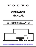 Inside this manual, you'll find detailed instructions on machine controls, maintenance procedures, and troubleshooting tips, ensuring you can maximize the performance of your EC480D HR. The user-friendly layout allows for quick reference, making it an invaluable resource for both new and experienced operators.