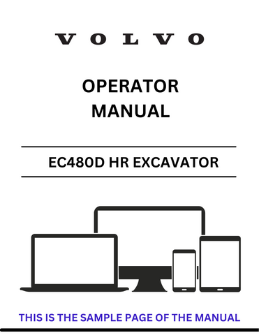 Inside this manual, you'll find detailed instructions on machine controls, maintenance procedures, and troubleshooting tips, ensuring you can maximize the performance of your EC480D HR. The user-friendly layout allows for quick reference, making it an invaluable resource for both new and experienced operators.