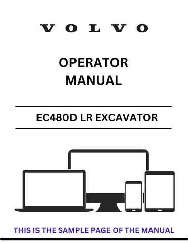  The manual covers key features, maintenance tips, and safety protocols, allowing you to operate the EC480D LR with confidence. With easy navigation and clear illustrations, you can quickly find the information you need to keep your machine running smoothly.