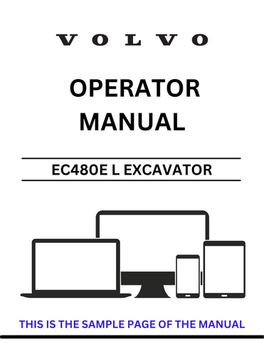 Enhance your operational efficiency with the VOLVO EC480E L Excavator Operator Manual, now available in a convenient PDF format. This comprehensive guide is designed to provide you with all the essential information needed to operate and maintain your excavator effectively.