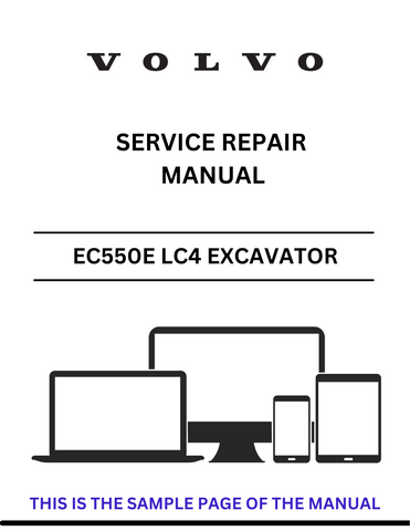 Discover the comprehensive service repair manual for the VOLVO EC550E LC4 Excavator. Download the PDF for expert guidance and maintenance tips.