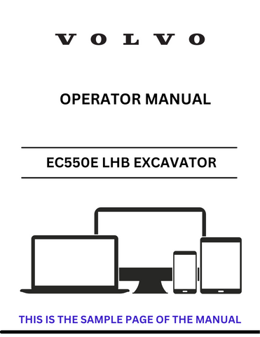 Discover the comprehensive operator manual for the VOLVO EC550E LHB Excavator. Download the PDF for essential guidelines and operational insights.