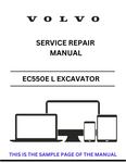 Discover the comprehensive service repair manual for the VOLVO EC550E L Excavator. Access the PDF file for expert guidance and maintenance tips.