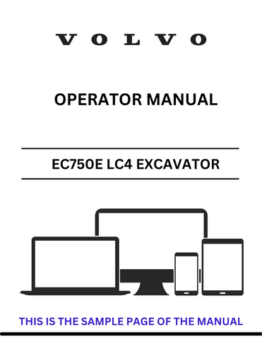 Discover the comprehensive operator manual for the VOLVO EC750E LC4 Excavator. Download the PDF file for essential guidelines and operational insights.