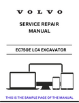 Access the VOLVO EC750E LC4 Excavator service repair manual in PDF format. Ensure optimal performance with detailed instructions and maintenance advice.