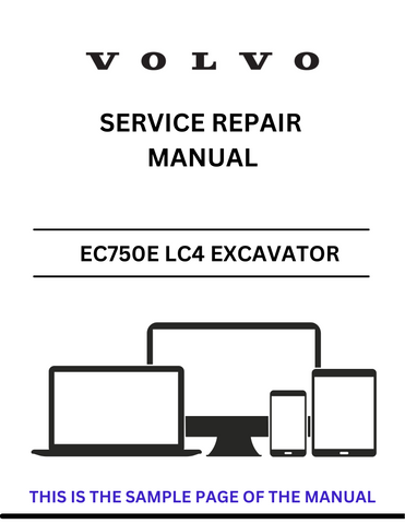 Access the VOLVO EC750E LC4 Excavator service repair manual in PDF format. Ensure optimal performance with detailed instructions and maintenance advice.