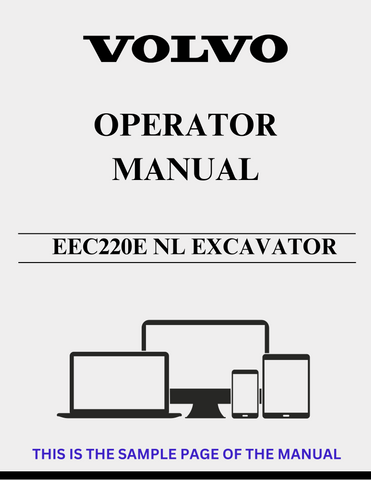 Discover the essential VOLVO EEC220E NL Excavator Operator Manual, now available in a convenient PDF format. This comprehensive guide is designed to enhance your operational efficiency and ensure you get the most out of your excavator. With detailed instructions and illustrations, you can easily navigate the complexities of your machine.