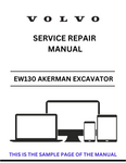 Discover the comprehensive service repair manual for the VOLVO EW130 AKERMAN EXCAVATOR. Download the PDF for expert guidance and maintenance tips.