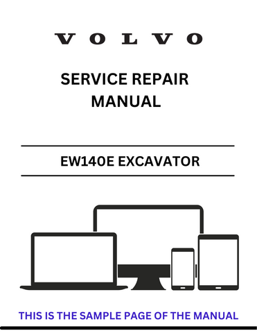 Discover the comprehensive service repair manual for the Volvo EW140E Excavator. Download the PDF for expert guidance on maintenance and repairs.