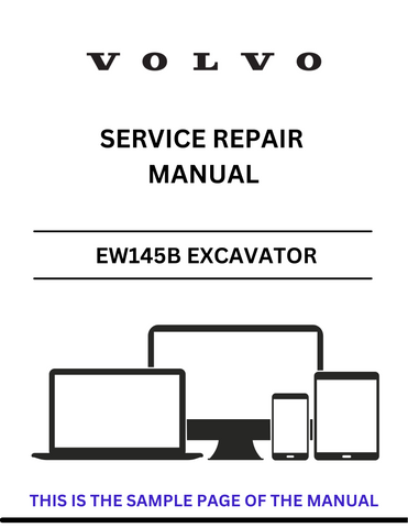 Access the VOLVO EW145B Excavator service repair manual in PDF format. Ensure optimal performance with detailed instructions and maintenance insights.