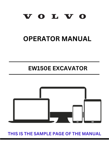 Discover the comprehensive operator manual for the VOLVO EW150E Excavator. Download the PDF for essential guidelines and operational insights.