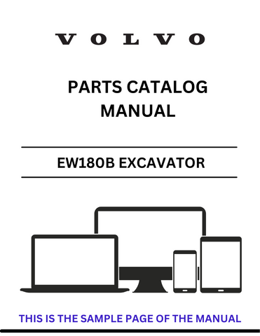 Invest in the VOLVO EW180B Excavator Parts Catalog Manual today and ensure your equipment runs smoothly and efficiently. Don't miss out on the opportunity to keep your excavator in top condition with this invaluable resource at your fingertips.