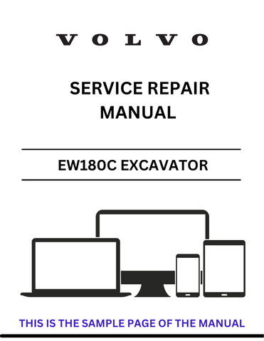 Unlock the full potential of your Volvo EW180C Excavator with our comprehensive Operator Manual in PDF format. This essential guide provides detailed instructions and insights to ensure optimal performance and safety while operating your machine.