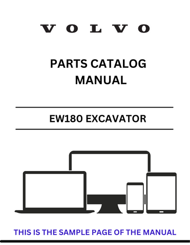 Discover the comprehensive parts catalog manual for the Volvo EW180 Excavator. Access the PDF file for detailed specifications and maintenance information.