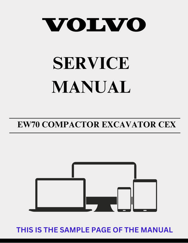 Unlock the full potential of your Volvo EW70 Compactor Excavator with our comprehensive CEX Service Manual. This PDF file is designed to provide you with detailed insights and step-by-step instructions, ensuring that you can maintain and repair your equipment with confidence.