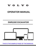 Discover the comprehensive operator manual for the Volvo EWR130E Excavator. Download the PDF for essential guidelines and operational insights.