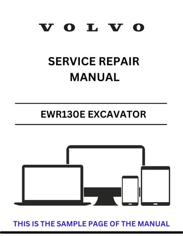 Access the Volvo EWR130E Excavator service repair manual in PDF format. Ensure optimal performance with detailed instructions and maintenance guidelines.