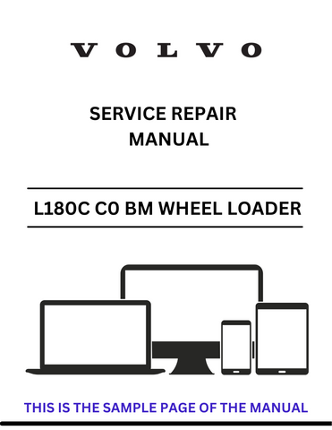 Access the VOLVO L180C C0 BM Wheel Loader service repair manual in PDF format. Ensure optimal performance with detailed maintenance and repair instructions.