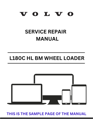 Access the VOLVO L180C HL BM Wheel Loader service repair manual in PDF format. Ensure optimal performance with detailed instructions and maintenance advice.
