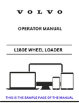 Access the VOLVO L180E Wheel Loader operator manual in PDF format. Get detailed instructions and tips for optimal performance and safety.