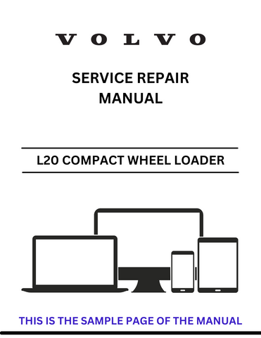 Discover the comprehensive service repair manual for the Volvo L20 Electric Compact Wheel Loader. Download the PDF for expert guidance and maintenance tips.