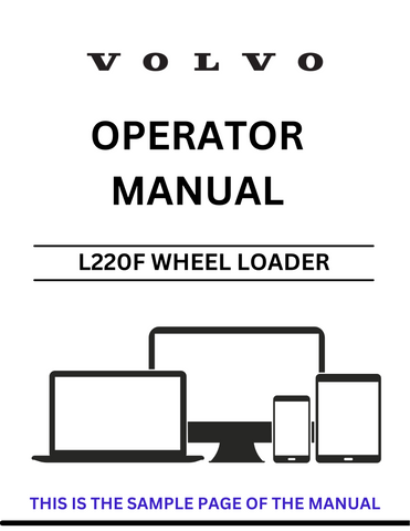 Invest in your productivity and safety with the VOLVO L220F Wheel Loader Operator Manual. Download your PDF copy today and take the first step towards mastering your equipment with confidence.