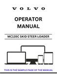Enhance your operational efficiency with the VOLVO MC135C Skid Steer Loader Operator Manual, now available in a convenient PDF format. This comprehensive guide is designed to provide you with essential information on the features, functions, and maintenance of your skid steer loader, ensuring you get the most out of your equipment.