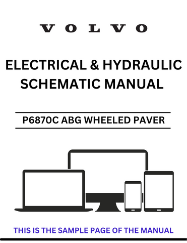 Unlock the full potential of your VOLVO P6870C ABG Wheeled Paver with our comprehensive Electrical and Hydraulic Schematic Manual. This PDF file, specifically designed for serial number 12761922, provides detailed diagrams and schematics that are essential for understanding the intricate systems of your paver.