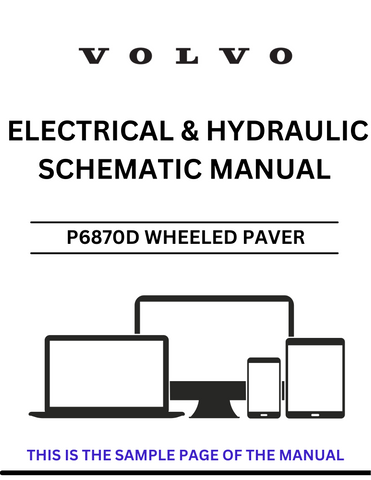 Discover the essential VOLVO P6870D Wheeled Paver Electrical and Hydraulic Schematic Manual, designed specifically for model SN 12841268. This comprehensive PDF file serves as a vital resource for technicians and operators, providing detailed schematics that simplify maintenance and troubleshooting.