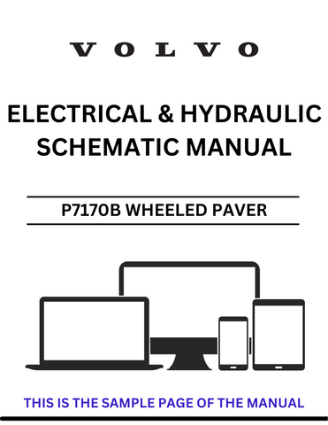 Discover the essential VOLVO P7170B Wheeled Paver Electrical and Hydraulic Schematic Manual, now available in a convenient PDF format. This comprehensive guide is designed for professionals seeking detailed schematics to enhance their understanding and maintenance of the VOLVO P7170B model.