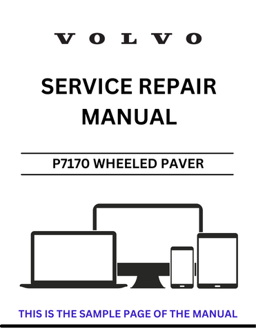 Unlock the full potential of your VOLVO P7170 Wheeled Paver with our comprehensive Service Repair Manual in PDF format. This essential guide provides detailed insights into maintenance, troubleshooting, and repair procedures, ensuring your equipment operates at peak performance.